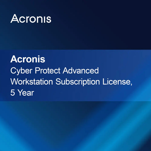 Licence d'abonnement Acronis Cyber Protect Advanced Workstation, 5 ans