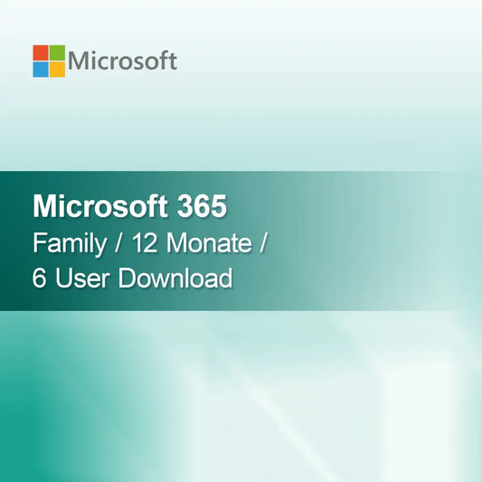 Microsoft 365 Family / 12 meses / 6 usuarios Descarga