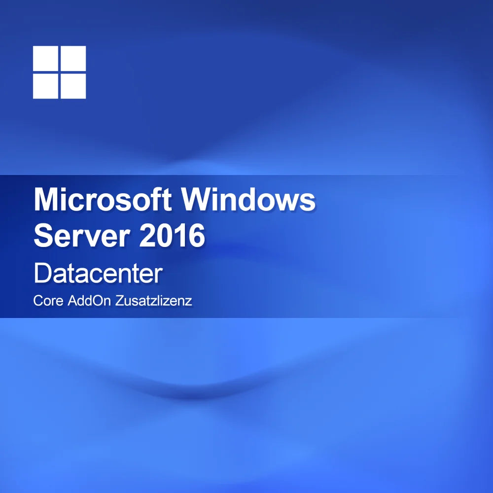 Microsoft Windows Server 2016 Datacenter, Core AddOn licencia adicional