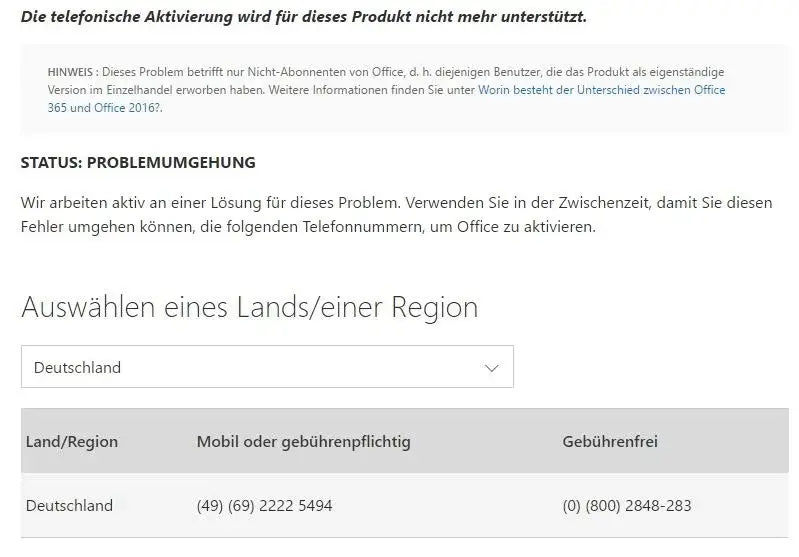 Produkt aktivieren