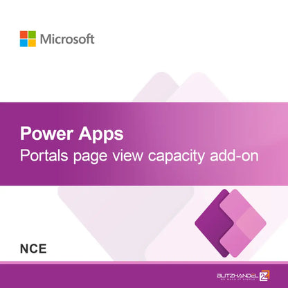 Power Apps Portals page view capacity add-on (NCE)